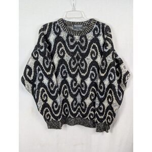 Vintage Ellis Island Coogi Style Sweater Women's Size Large Made in USA